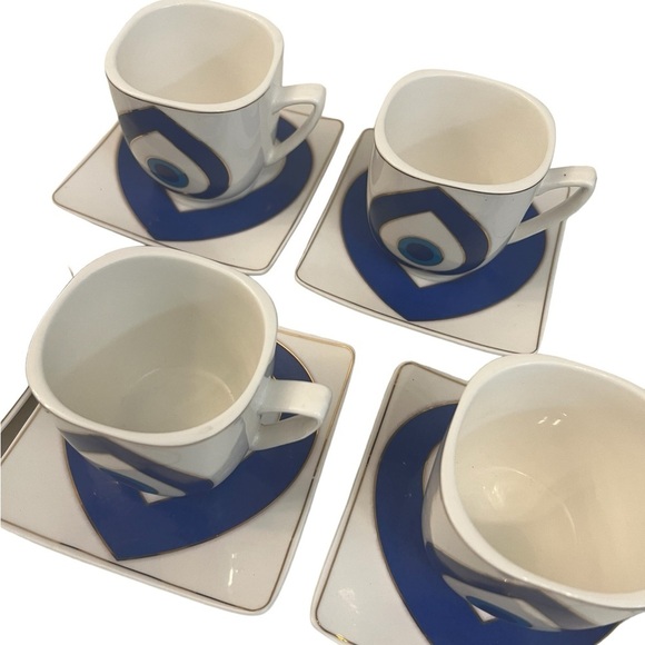 Evil eye - 5 coffee/espresso/tea cup set.. nwot - Picture 5 of 6
